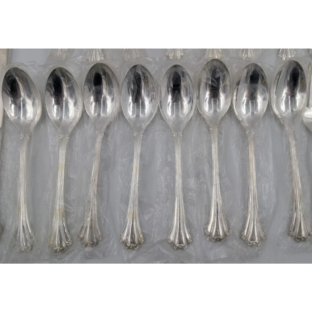 FB Rogers Silverplate Flatware 26 pc American Chippendale fork spoon knife NOS